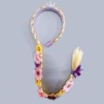 Rapunzel Long Braided Wig with Tiara for Girls
