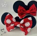 Disney Mouse Ear Sequin Hair Bow Scrunchies