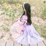 Rapunzel Long Braided Wig with Tiara for Girls