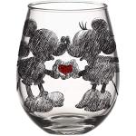 Disney Mickey & Minnie Glitter Stemless Wine Glass