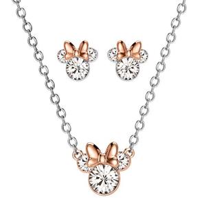 Minnie Mouse Crystal Necklace and Earring Set