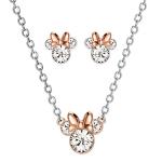 Minnie Mouse Crystal Necklace and Earring Set