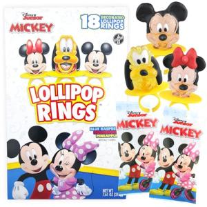 Disney Junior Lollipop Rings - Mickey, Minnie, Pluto