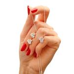 Minnie Mouse Crystal Necklace and Earring Set