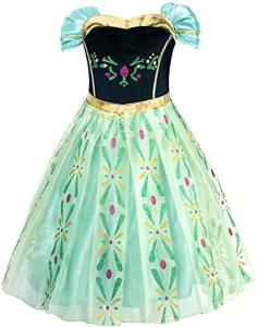Disney Princess Green Cosplay Dress for Girls
