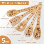 Disney Bamboo Cooking Spoons Set (6 Pieces)