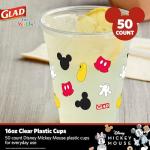 Mickey Mouse 16oz Clear Plastic Cups - 50 Count
