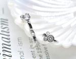 Disney Mouse Charms Sterling Silver Huggie Earrings