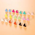 10 Pairs Colorful Mouse Earrings for Women & Teens