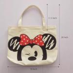 Disney Themed Reusable Tote Bag with Zipper