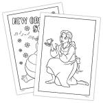 Disney Princess Coloring and Activity Book with Stickers