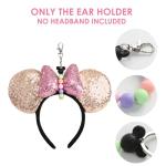 Disney Mouse Ear Headband Holders with Beaded Lanyard
