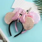 Disney Mouse Ear Headband Holders with Beaded Lanyard