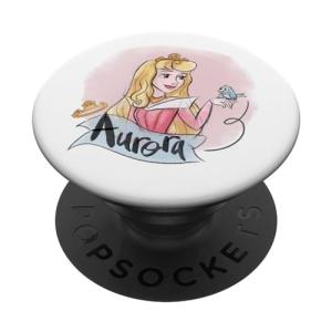 Sleeping Beauty Princess Aurora PopGrip with Pink Background