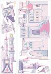 Disney Princess Castle Glitter Wall Decals