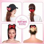 Disney Mouse Ear Velvet Scrunchies with Bow