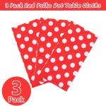 Mickey and Minnie Red Polka Dot Tablecloths 3-Pack