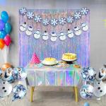 Iridescent Mermaid Party Streamers Backdrop - 2 PCS