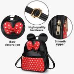Cute Red Mini Mouse Bowknot Backpack for Kids