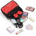 Cute Red Mini Mouse Bowknot Backpack for Kids