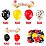 Mouse Party Balloons and Garland Set - 75 Pieces