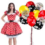 Mouse Party Balloons and Garland Set - 75 Pieces