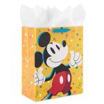 Large Mickey Mouse Birthday Gift Bag with Tissue