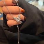 Cute Silver Plated Mouse Pendant Necklace for Women