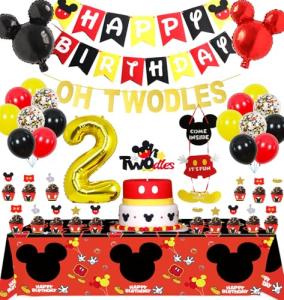 Mickey Mouse 2nd Birthday Party Supplies Set