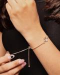Minnie Mouse Glitter Pendant Bracelet for Women