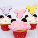 Colorful Disney Mouse Cupcake Toppers - 12 PCS