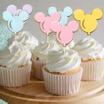 Colorful Disney Mouse Cupcake Toppers - 12 PCS