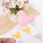 Colorful Disney Mouse Cupcake Toppers - 12 PCS
