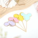 Colorful Disney Mouse Cupcake Toppers - 12 PCS