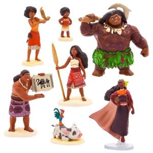 Moana 2 Figure Set with Scenic Backgrounds