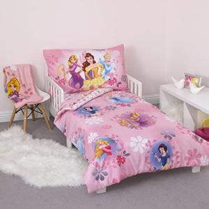 Disney Princess Toddler Bed 4-Piece Pink Set