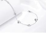 Cute Dainty Mouse Bracelet with Crystal Details