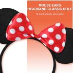 20 Pack Disney Mouse Ears with Bow Headbands