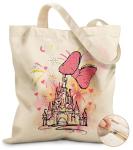 Disney Princess Bow Castle Canvas Tote Bag
