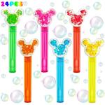 Disney Mouse Ear Glitter Bubble Wands - 24 Pack