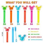 Disney Mouse Ear Glitter Bubble Wands - 24 Pack