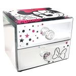 Disney Minnie Mouse Mirrored Jewelry Box with Drawers