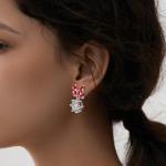 Disney Big Red Bow Sterling Silver Earrings