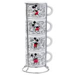 Disney Mickey Mouse Vintage Sketch Ceramic Espresso Cups