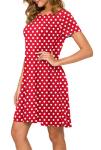 Disney Women's Summer Polka Dot T-Shirt Dress