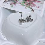 Disney Mouse Stud Earrings with Sparkling Birthstone