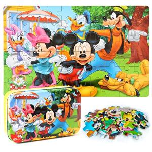 Disney-Themed 60-Piece Puzzles for Kids