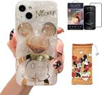 Mickey Mouse iPhone 13 Cartoon Case with Holder