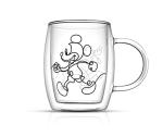 Disney Mickey and Pluto Double Wall Coffee Mugs