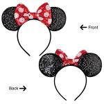 Polka Dot Sequin Minnie Mouse Ears Headband